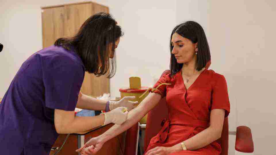 How much does a private blood test cost in Northern Ireland, UK?