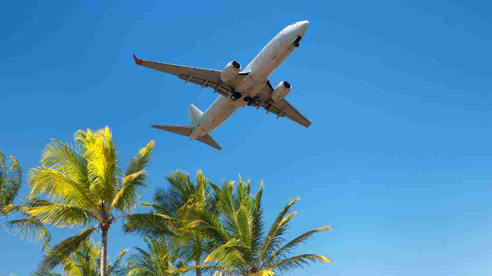 Plane flying abroad