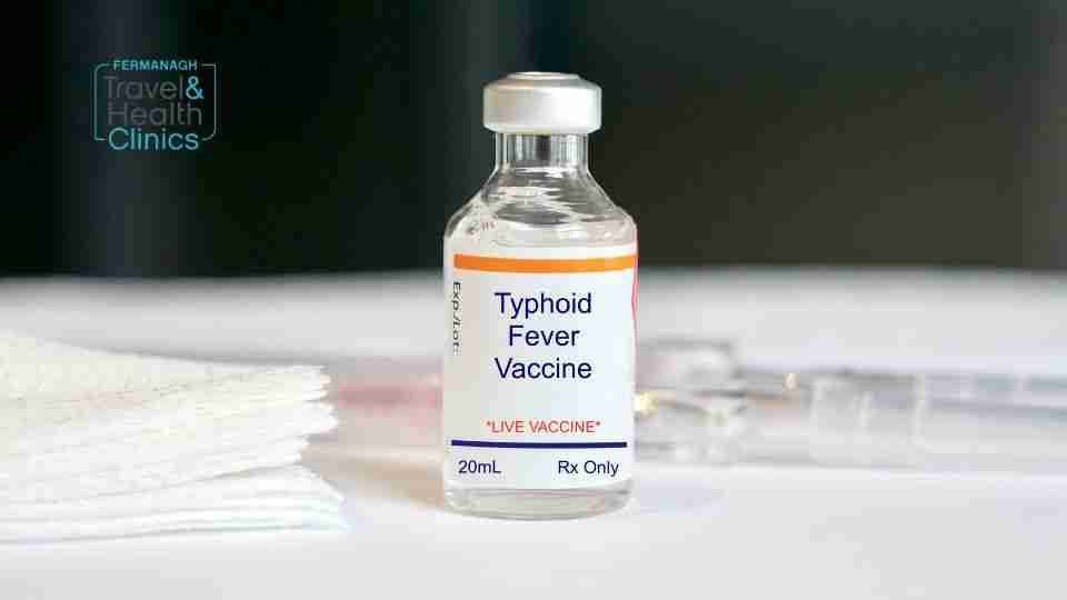 Typhoid vaccine bottle